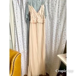 Blush formal Calvin Klein silk/chiffon dress